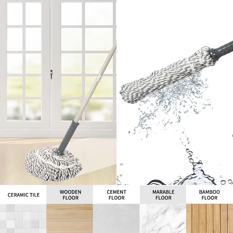 Self Wringing Mop Easy Squeeze Twist Cleaning Mop for Easy Squeeze and Wide Use