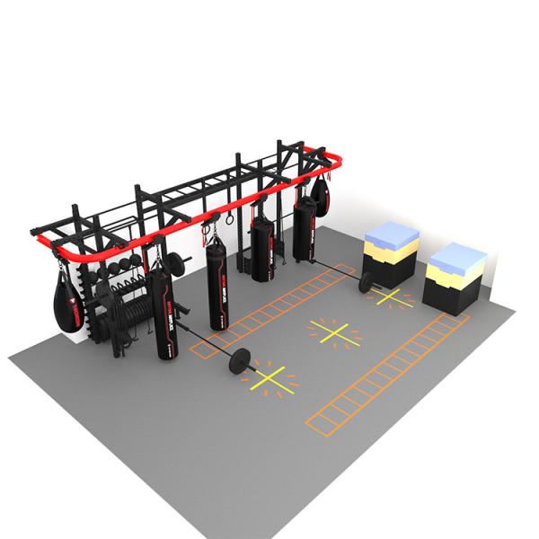 Home Gym Crossfit Training Rig Quick Install Floor To Ceiling Punching Bag Rack