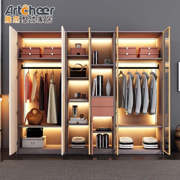 Modern Stylish Design Customized Size Wardrobe Closet with Eco-Friendly Material