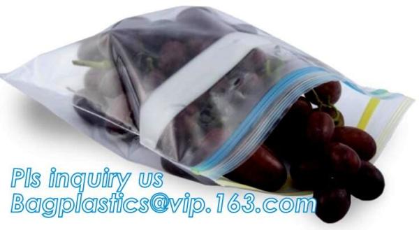 Double track zip loc bag made from food grade material for apple packing, double track zipper apple bag, Gallon Storage