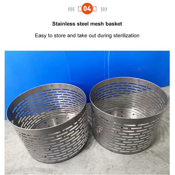 Еда 100 литров стерилизаторов пара давления Medicial автоклавов химических высоких 0,23 Mpa