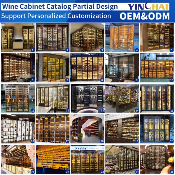 Commercial Stainless Steel Wine Cabinet Safe Storage Temperature Controlled Wine Cabinet