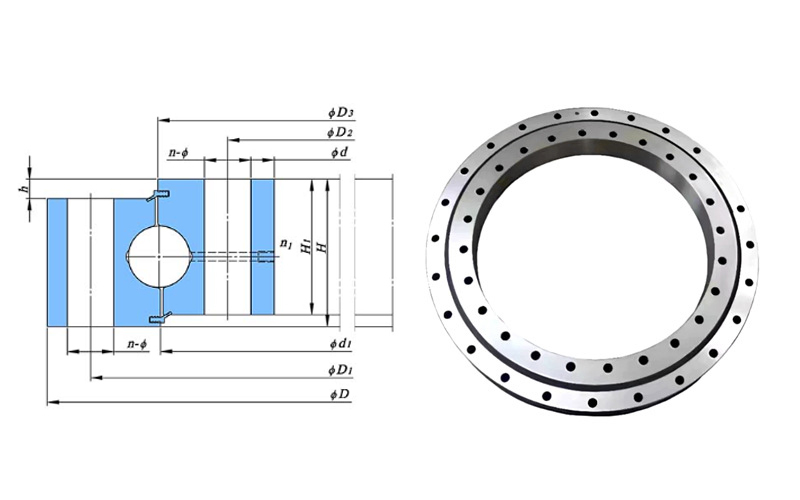 High Quality Slewing bearing HSB724 Mineral Processing Machinery Bearing