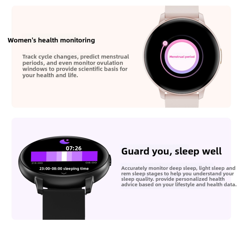 Bluetooth Call Fitness Smart Watch with Heart Rate Blood Oxygen Sleep Monitor IP67 Waterproof Multi-Sport Tracker for iOS Android