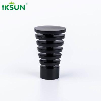Adjustable Metal Modern Black Curtain Rods Silent 1.1 Diameter