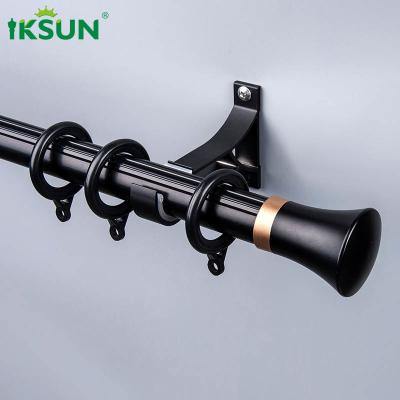 Anodized 19 Ft Curtain Rod , Extendable Curtain Pole Set For Home Decor