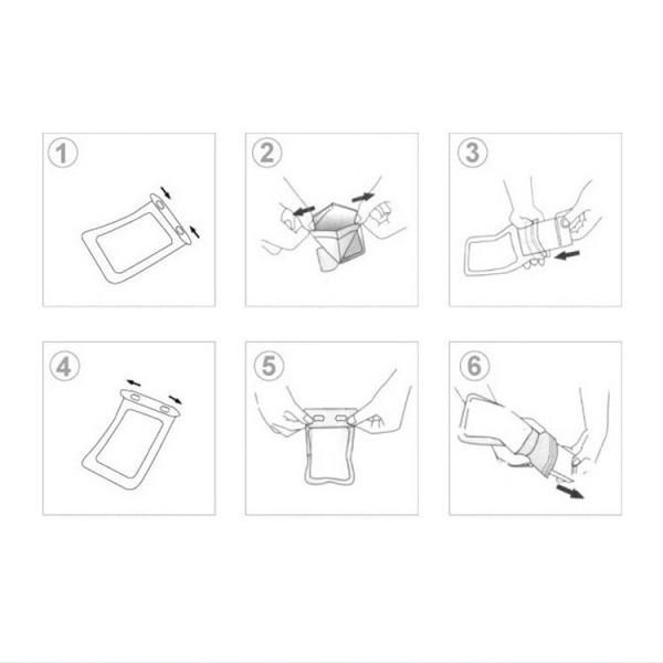 Universal Waterproof Cell Phone Pouch Clear Floating Waterproof Phone Case Lanyard