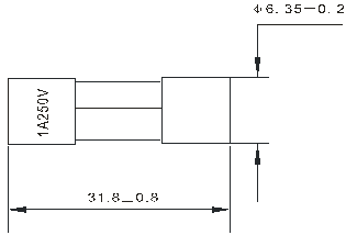 3AB 3AG 6.35x32mm Fast Acting Cartridge Fuses 5A AC 250V 125V Glass Tube Fuse 6.250MFC1500A