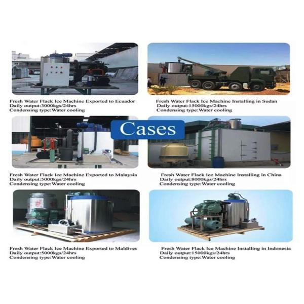 Icemedal CE Salt Water Flake Ice Making Machine Low Energy R22/R404a