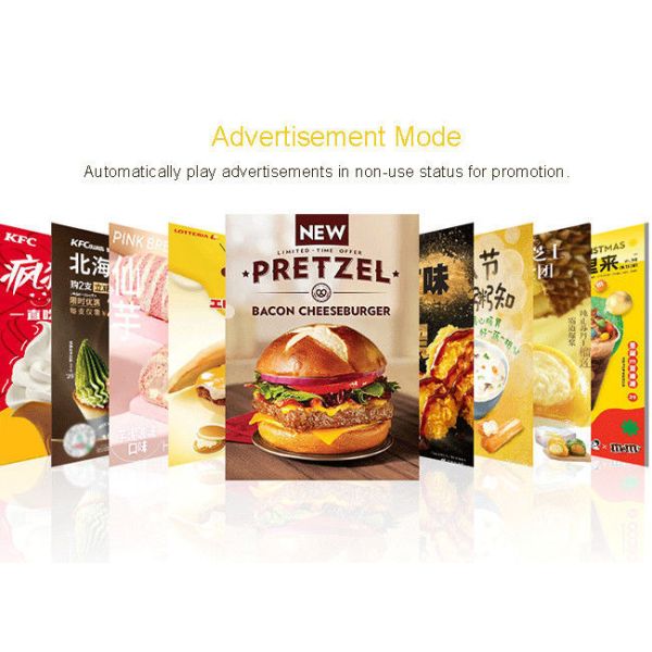 27 Inch High-definition smart multi-touch McDonald's self-service ordering machine with QR code scanner