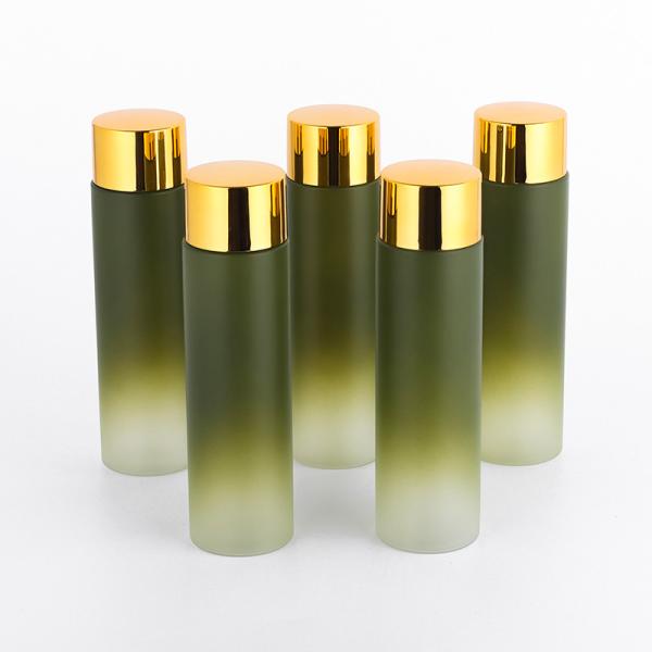 150ml Small Gradient Green Plastic Spray Bottle With Screw Cap
