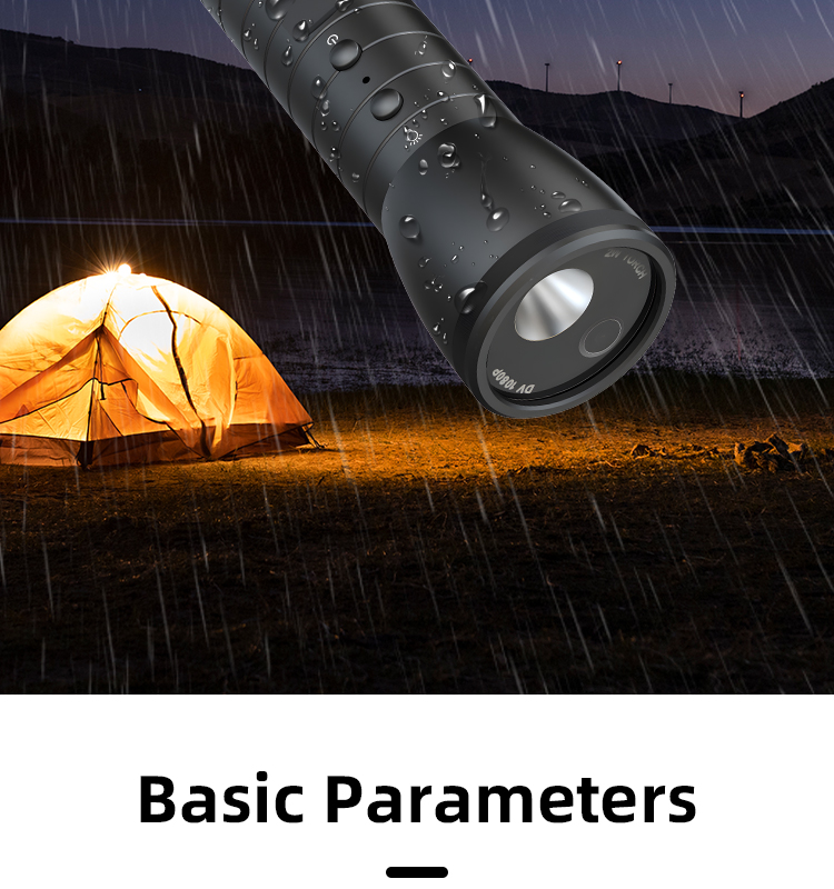 Helmet Recorder Cameras, Outdoor Waterproof Flashlight Recorder, Motorcycle Bike Riding 1080P HD Video Sports Camera for Camping