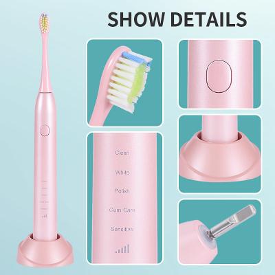 15 Modes Electric Portable Battery Toothbrush IPX7 Water Resistant