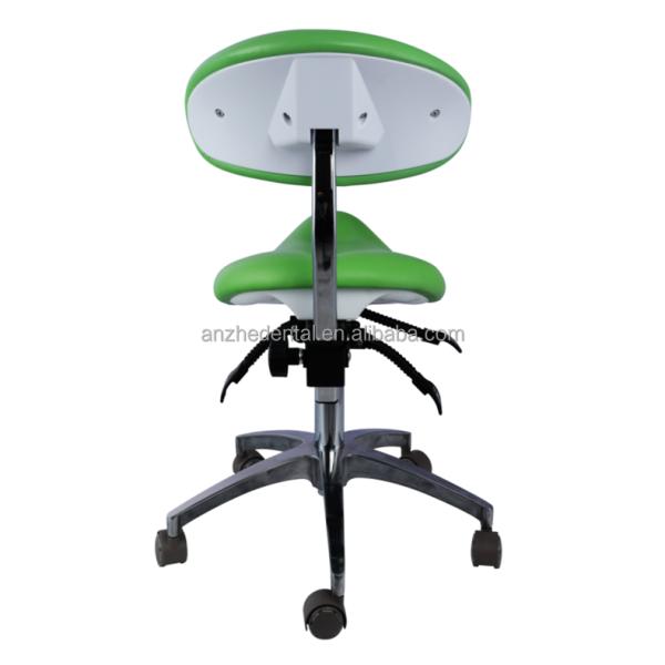 5 ruedas universales Sillón de dentista Color verde Base de metal Sillón de dentista