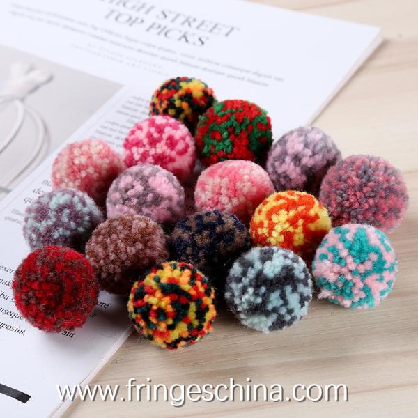 Wholesale Colorful DIY Multicolored Pom Pom Ball For Hat Costume Christmas Decoration