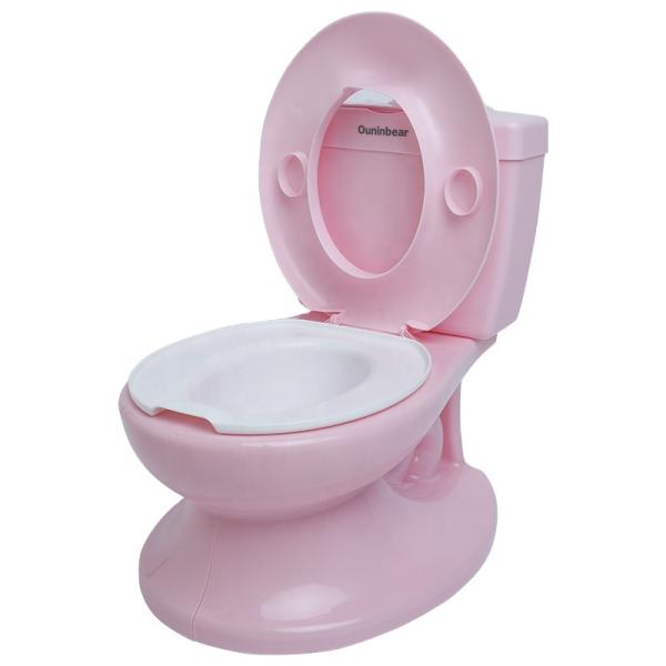 Pink Plastic Baby Potty Toilet Trainer with Customized Logo - EN71 Certified