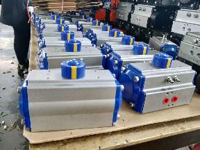 actuators double acting pneumatic aluminum rack and pinions rotary actuator
