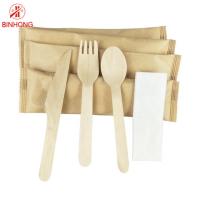Cutelaria de madeira de bambu da forquilha descartável Compostable biodegradável da faca da colher