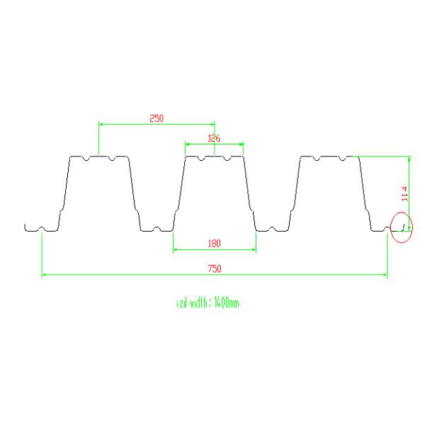 Rolo galvanizado da plataforma do piso de aço que forma a máquina Decoiler hidráulico 30KW