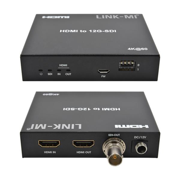 4K HDMI To SDI Converter With Loop Out Support 12G 4K@60Hz  EDID Max 120m