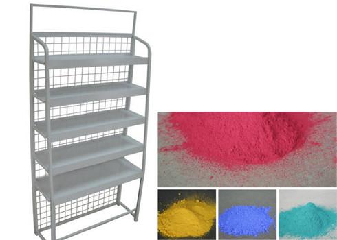 Decorative Diaplay Rack Powder Coating , Epoxy Polyester Resin Silver Powder Coat