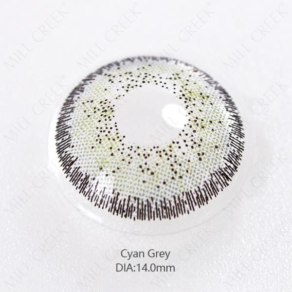 Daily Colored 14mm Contact Lens Contacts Cyan Grey Brown