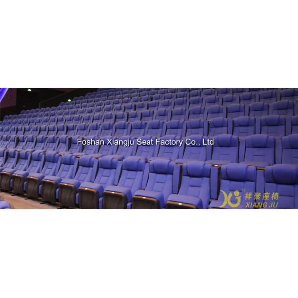 Functional Cold Molded Plywood Auditorium Furniture Chair With Wood Back / Seat Shell