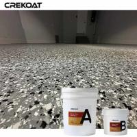 Curagem rápida de revestimento de piso epóxi em flocos completos para conclusão rápida do projeto