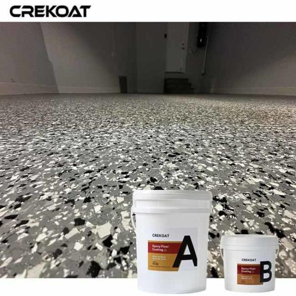 Curagem rápida de revestimento de piso epóxi em flocos completos para conclusão rápida do projeto