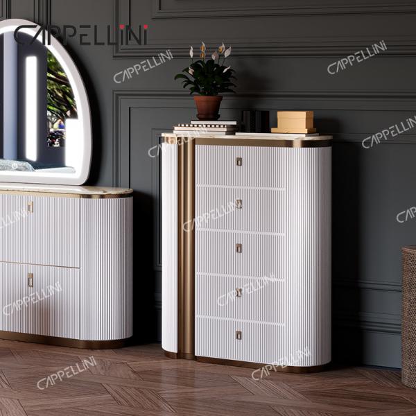 Modern Villa White Wooden King Size Bed Bedroom Sets Home Double Queen Luxury Wood Full Bedroom Furniture Set