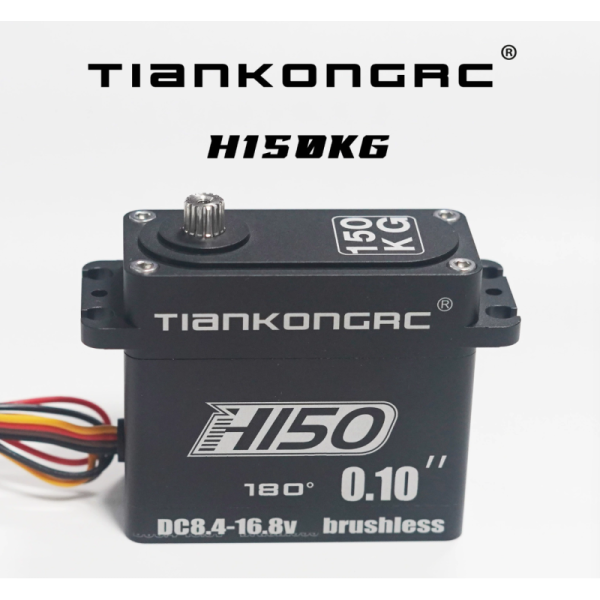 TIANKONGRC 150KG Full Metal High Torque Brushless Servo Motor For Industrial Automation And 1/6RC Off-Road Vehicle