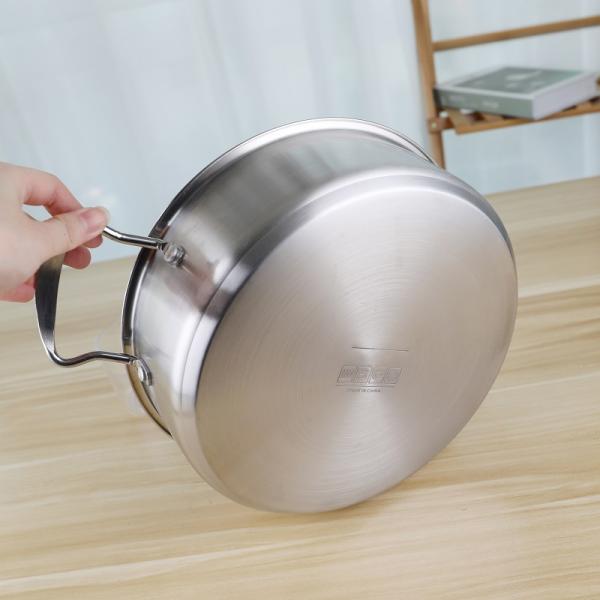 Двойная нержавеющая сталь баков 24cm супа кухни ручки со стеклянной крышкой