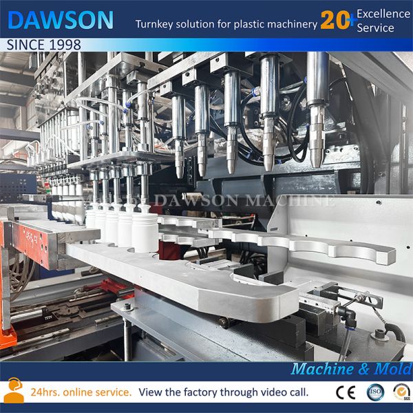 High Productivity HDPE Wide Mouth Straight-Sided Canister Making Machine with 5 Die Heads