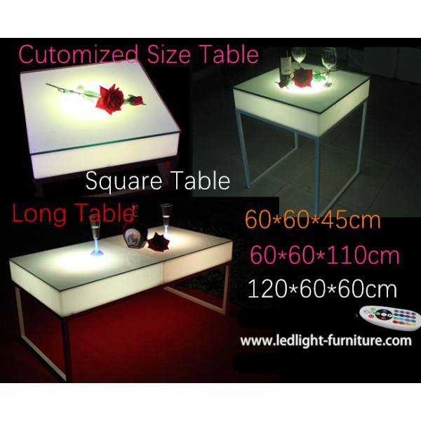 Tabela de cocktail impermeável 120*60cm do diodo emissor de luz do controlo a distância para a mobília da sala de estar