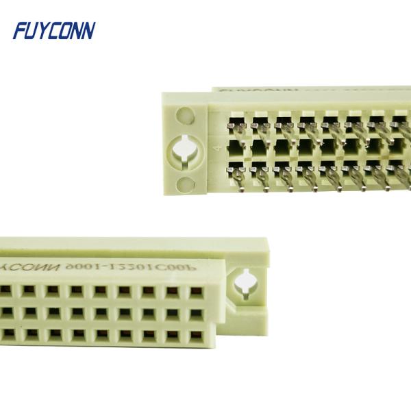 A fêmea 3 enfileira 20 o conector de Pin Press Pin Euro 41612
