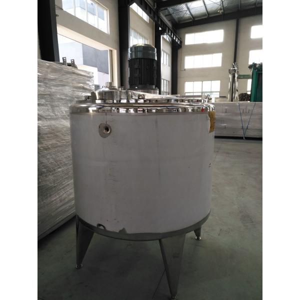 316 304 Stainless Steel Ice Cream Mixing Tank / Maturation Tank Jacketed Type