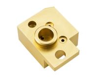 Peças fazendo à máquina de bronze chapeadas do CNC da criação de protótipos rápida