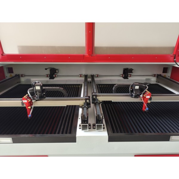 Dual Station Belt System CO2 Laser Cutting Machine Optimized Non Metallic Material Processing
