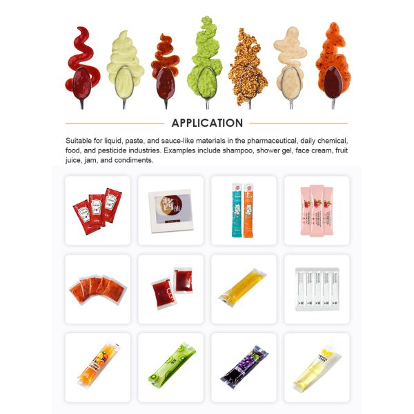 Sachet Liquid Stick Bag Packing Machine Multi-Function Food Beverage Machinery Vertical Filling Sealing Packaging Machine