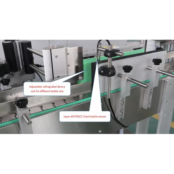 Машина для прикрепления этикеток бутылки эфирного масла PLC SS304 25mm