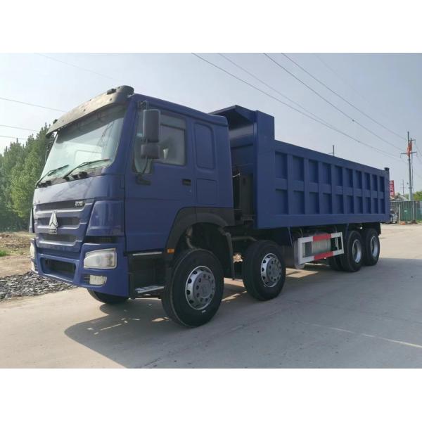 Used HOWO Tipper Truck 8X4 Dark Blue Euro3 for Heavy Duty Dump in Urban Construction