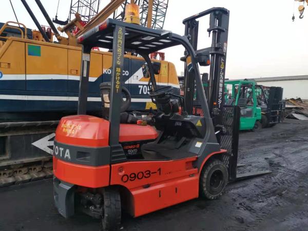 Counterweight Toyota FB20 Electric Second Hand Forklift 2 Ton