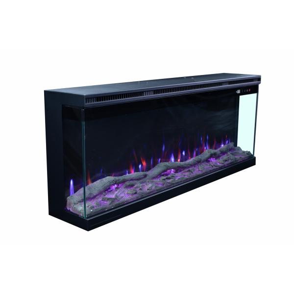подогреватель Inset Кристл взгляда камина 3-Side 72inch 1830mm Multi, который встали на сторону электрический