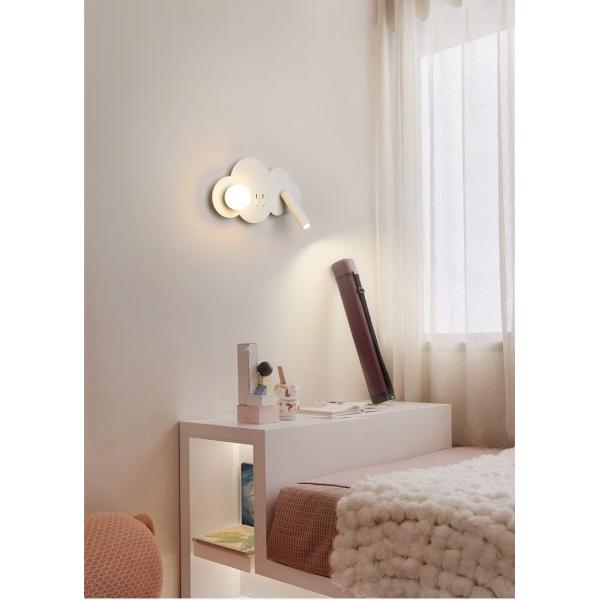 Bedroom bedside reading wall lamp creative full acrylic ball eye protection spotlight modern sofa background wall lamps