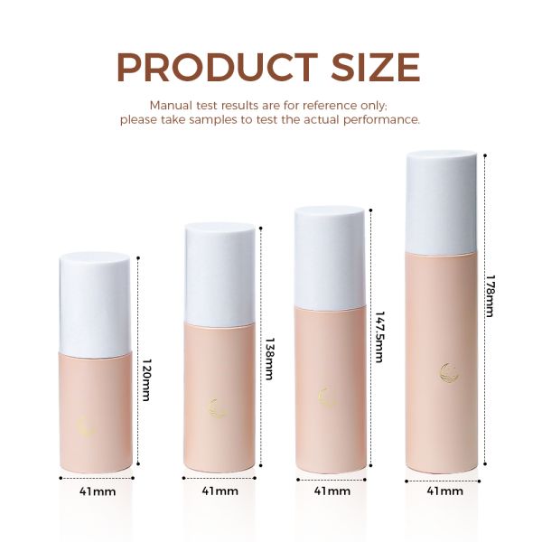 Botellas cosméticas de plástico PET al por mayor de 80 ml, 100 ml y 120 ml para un control preciso de la dosificación y colores personalizados