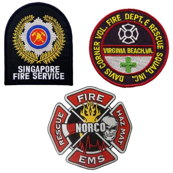 ODM 3D Twill Custom Fire Dept Patches 9 Colors Scotland Patch