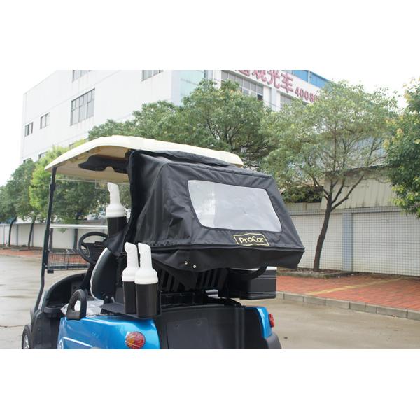 Trojan Battery 2 Passenger Electric Golf Cart With Rear Bag Cover