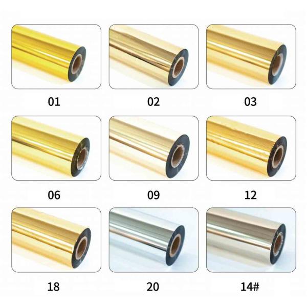 Gold Silver Generic Heat Transfer Film Hot Stamping Foil For Paper And Plastic