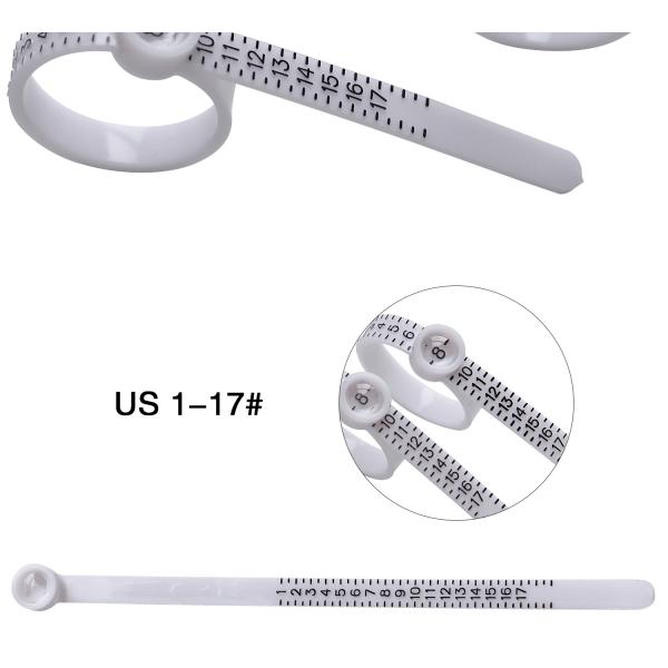 10g Jewelry Accessories Tools Plastic Ring Size Mandrel Stick