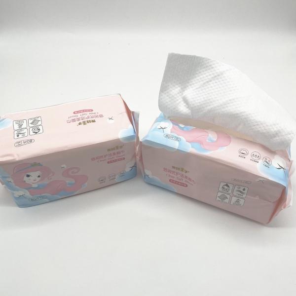 Customized Label Biodegradable Soft Dry Wipes Disposable For Baby Adult